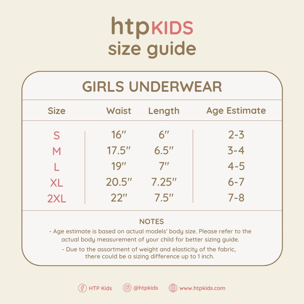 HTP Kids Girls Underwear