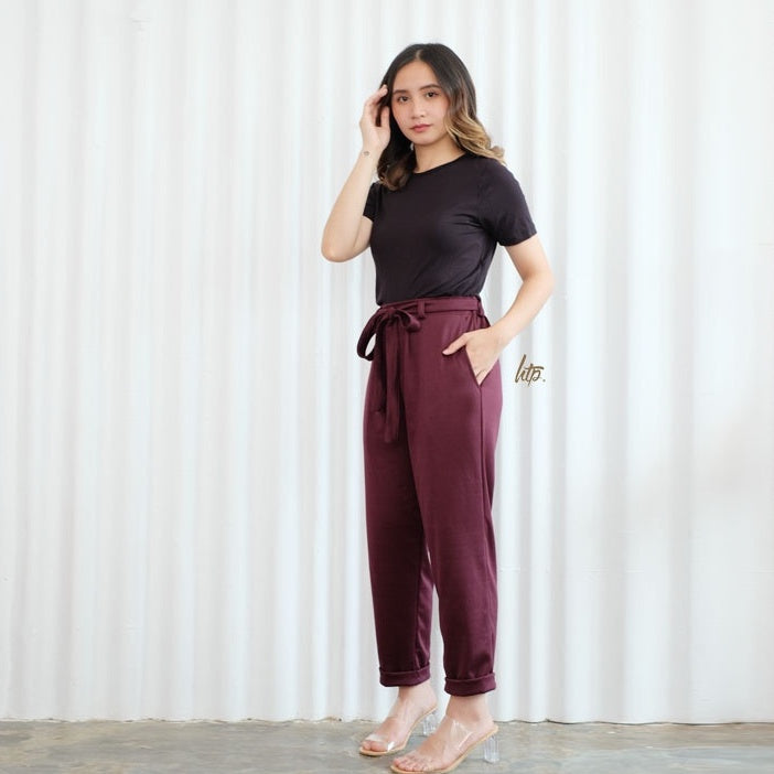 HTP Pocket Tie Pants for Women - Korean Inspired