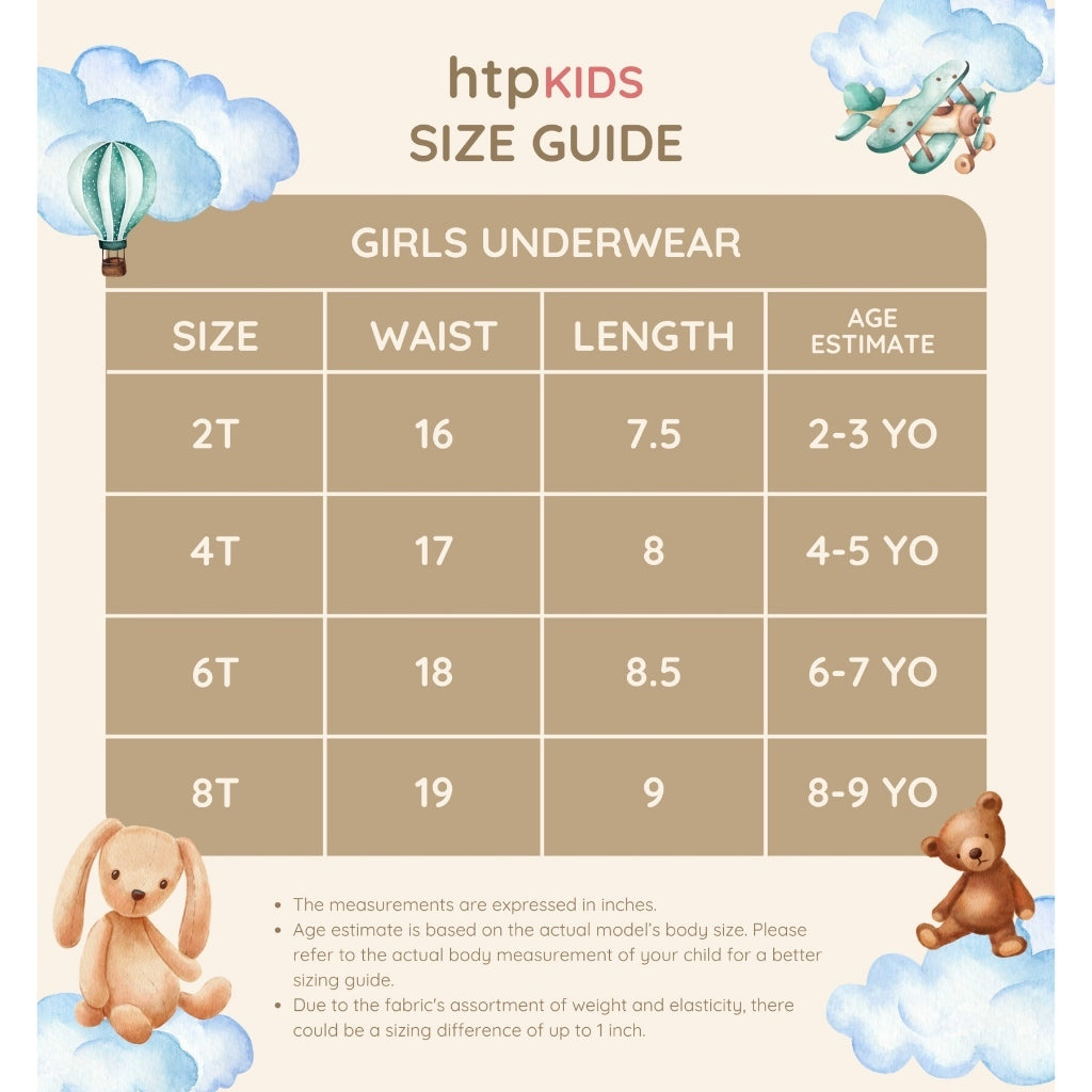 HTP Kids Girls Underwear