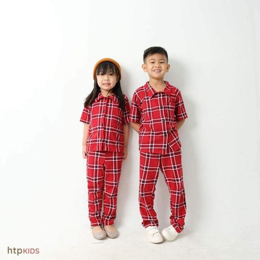 HTP Kids Polo & Pants Sleepwear Set