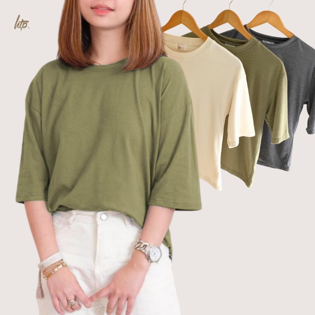 HTP 3/4 Boxy Cotton Tee for Women