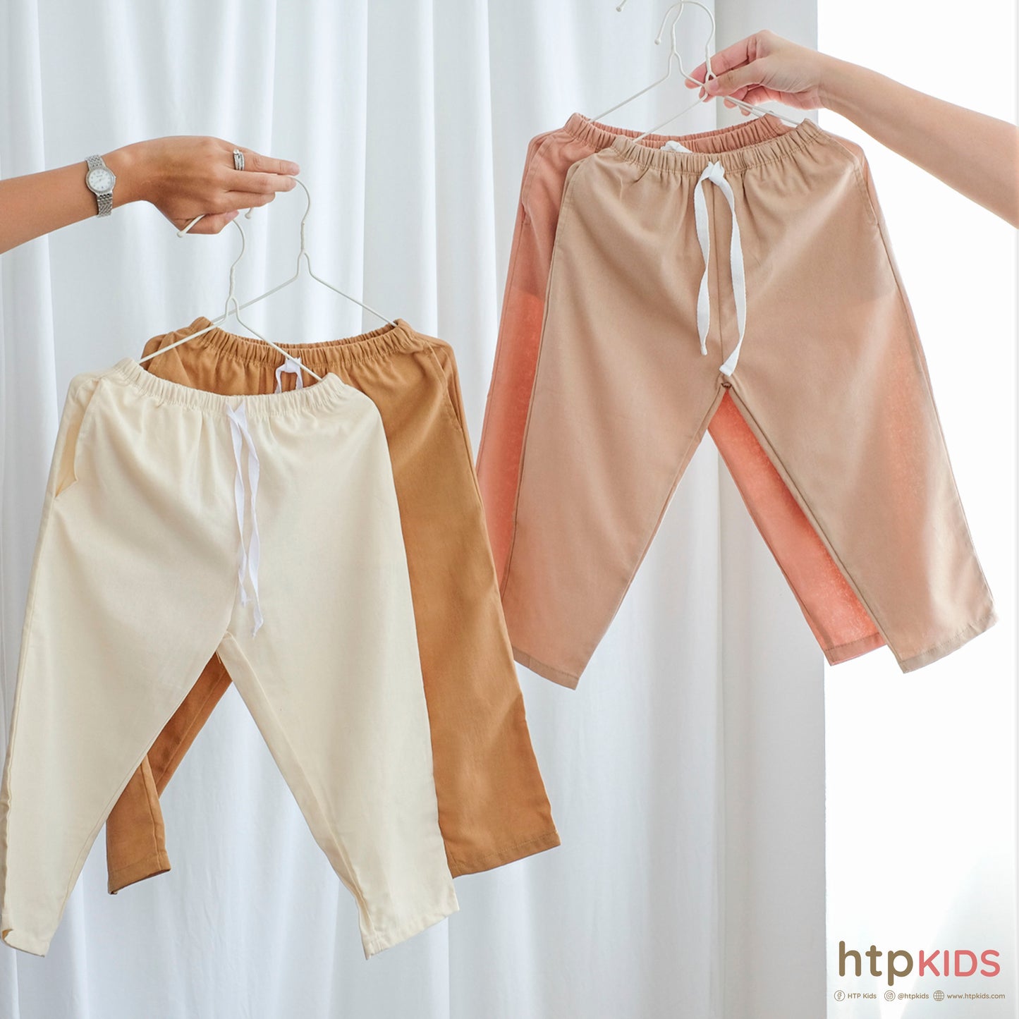 HTP Kids Cropped Linen Pants