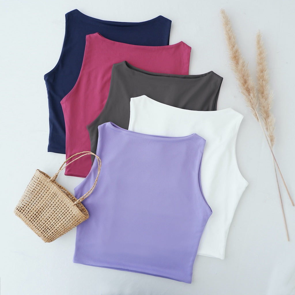 HTP Boatneck Croptop (Double Lined)