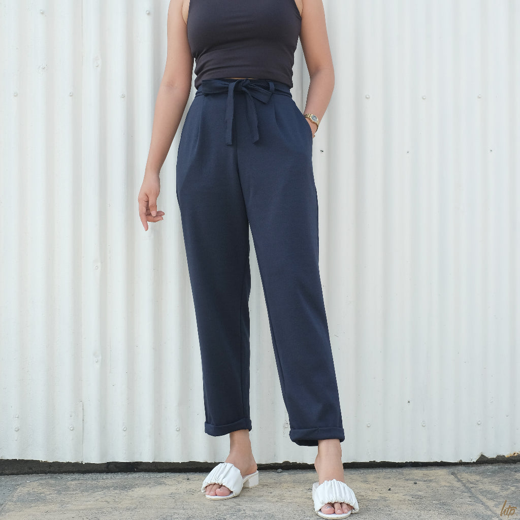 HTP Pocket Tie Pants for Women - Korean Inspired