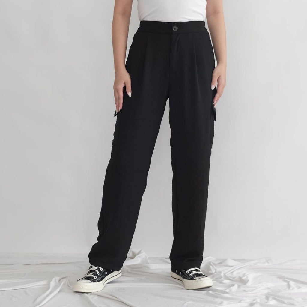 HTP Crinkle Cargo Pants For Women