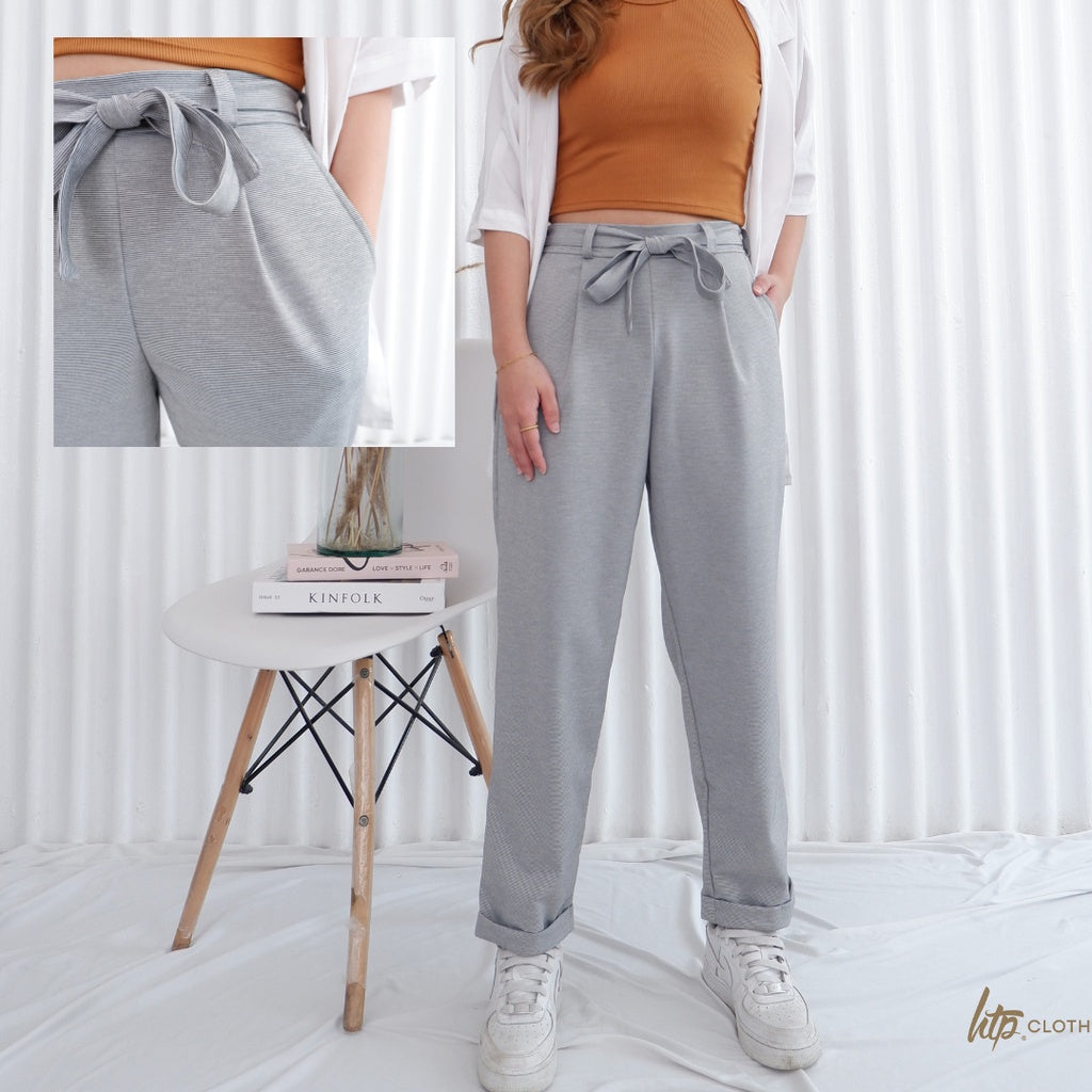 HTP Pocket Tie Pants for Women - Korean Inspired