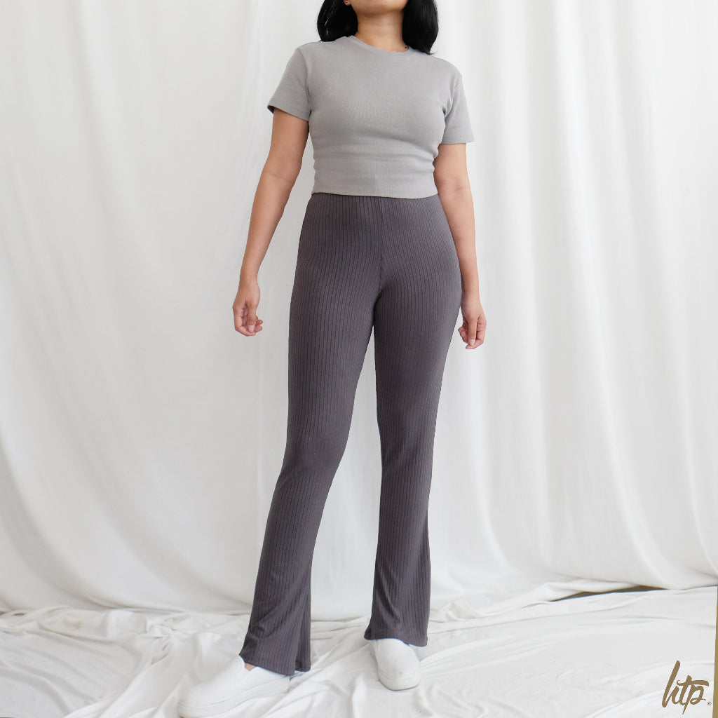 HTP Ribbed Flare Pants