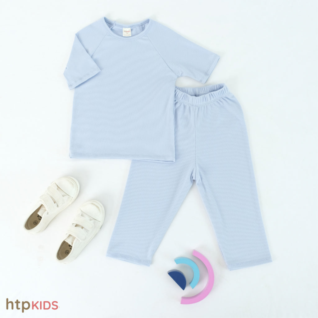 HTP Ribbed Sleepwear Set For Adult And Kids