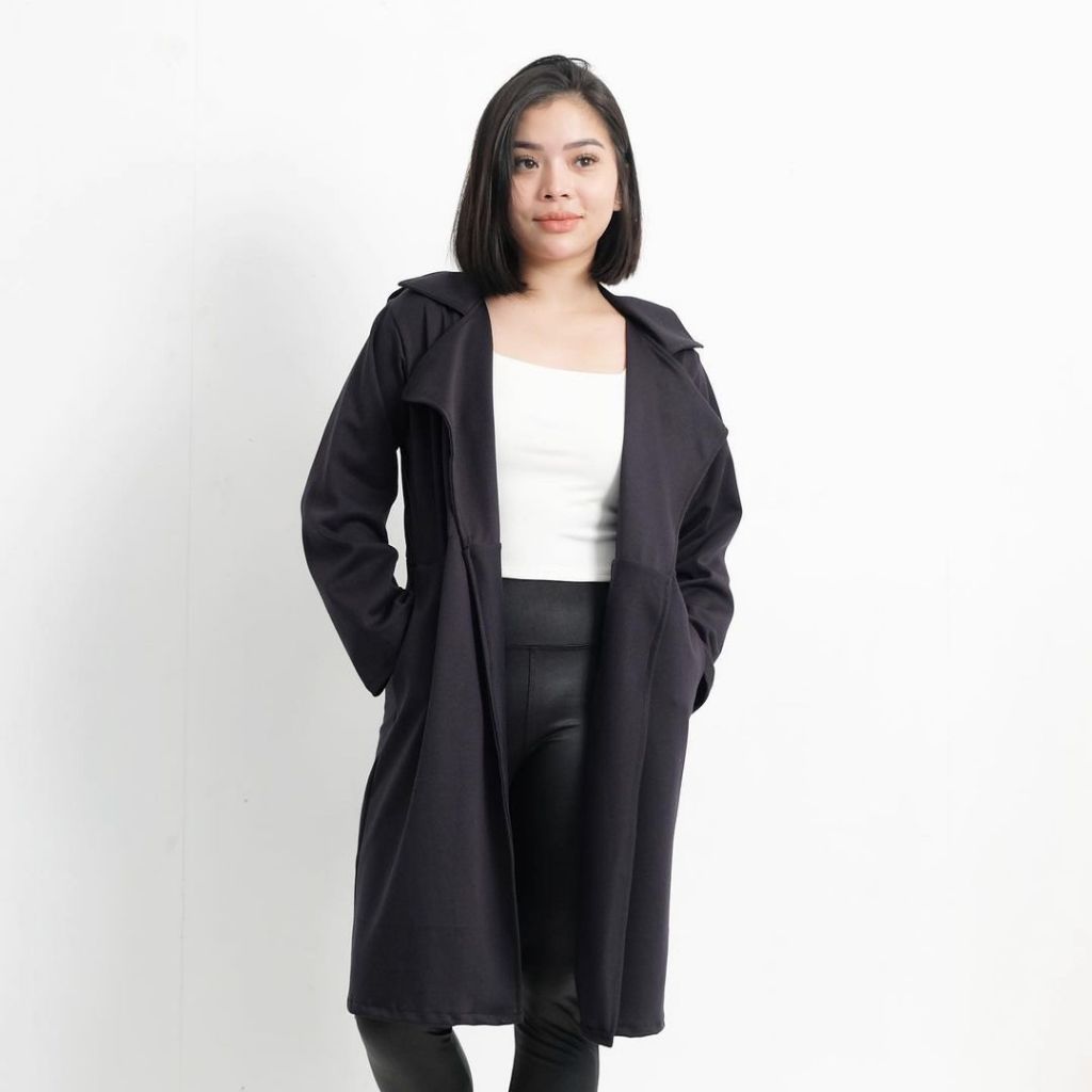 HTP Trench Coat With Tie