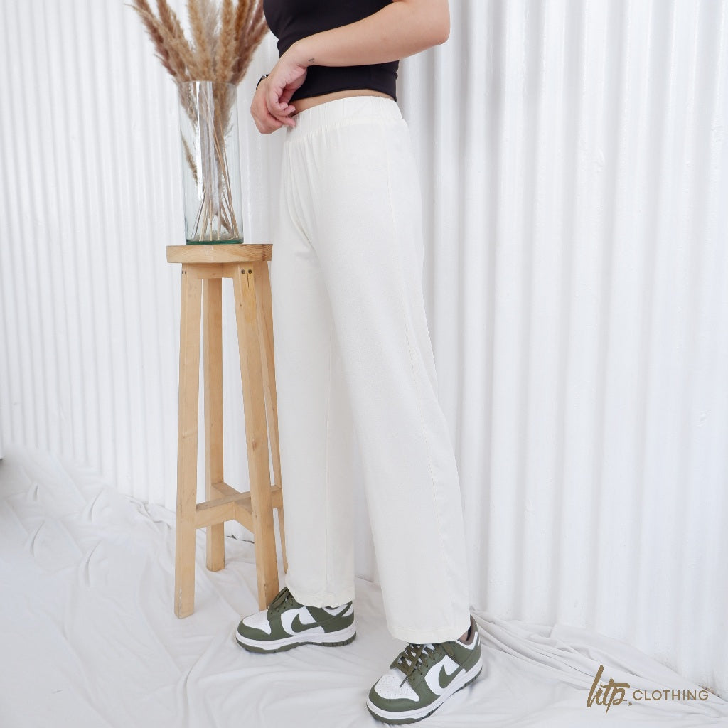 HTP High- Waist Straight Cotton Pants