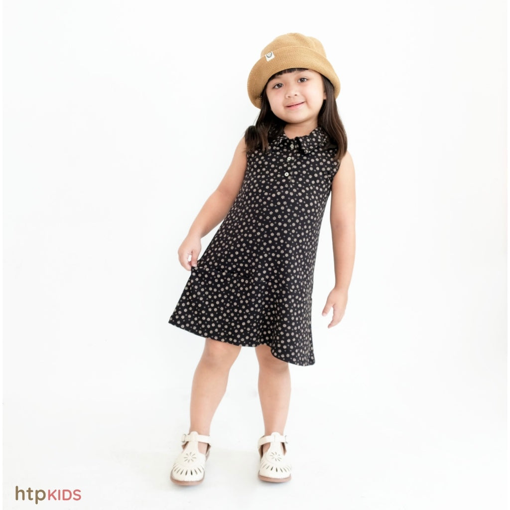 HTP Kids Girls Sleeveless Polo Dress