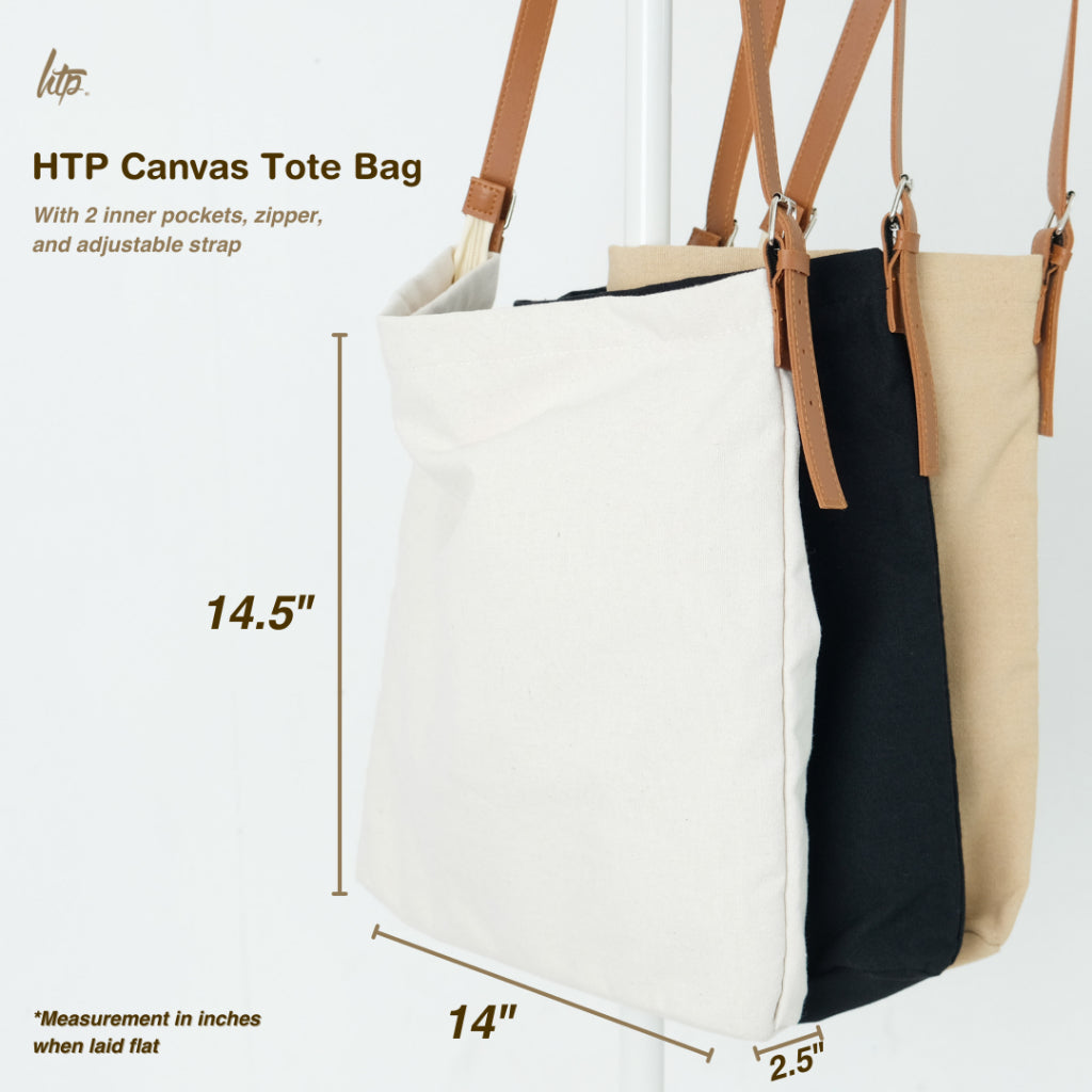 HTP Canvas Zip Tote Bag