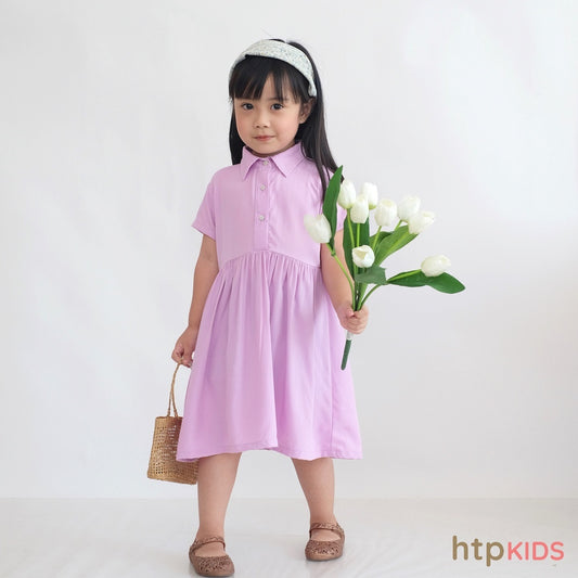 HTP Kids Girls Soft Linen Dress