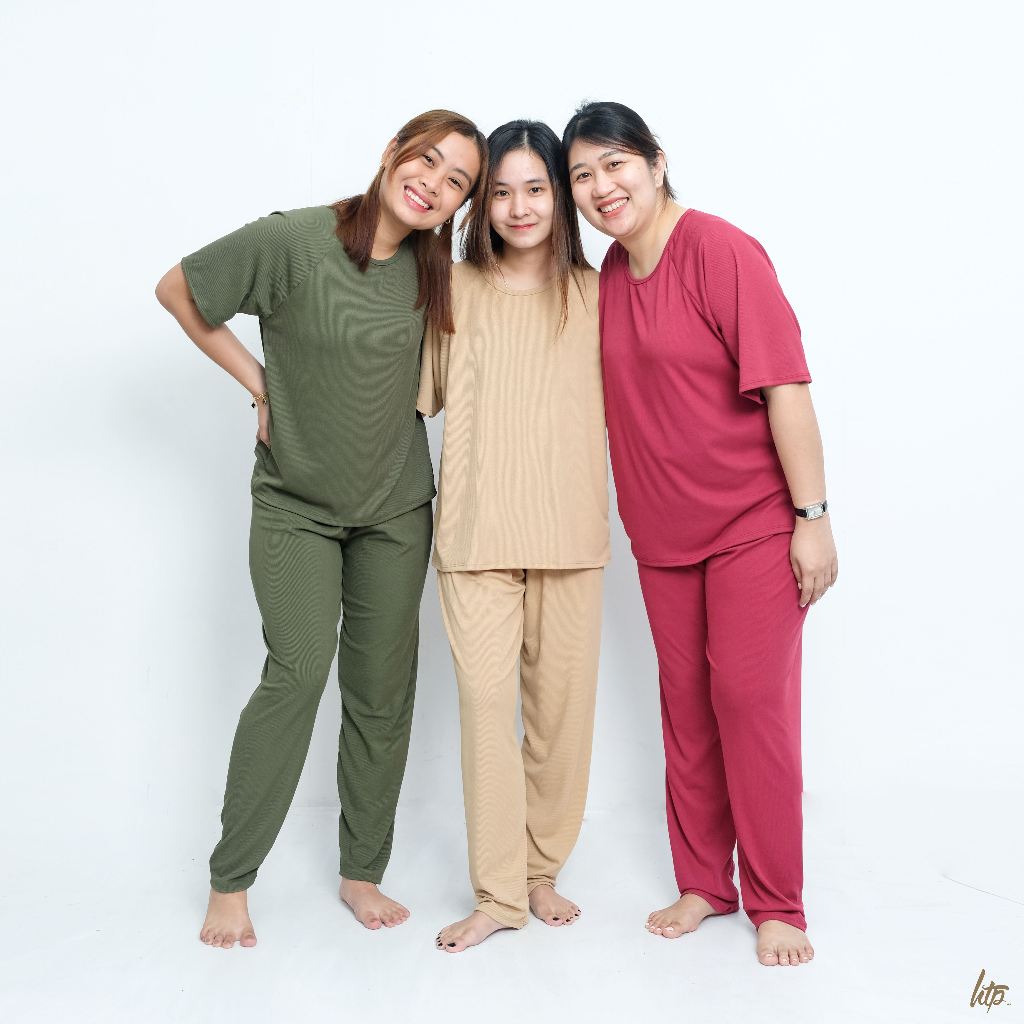 HTP Ribbed Sleepwear Set For Adult And Kids