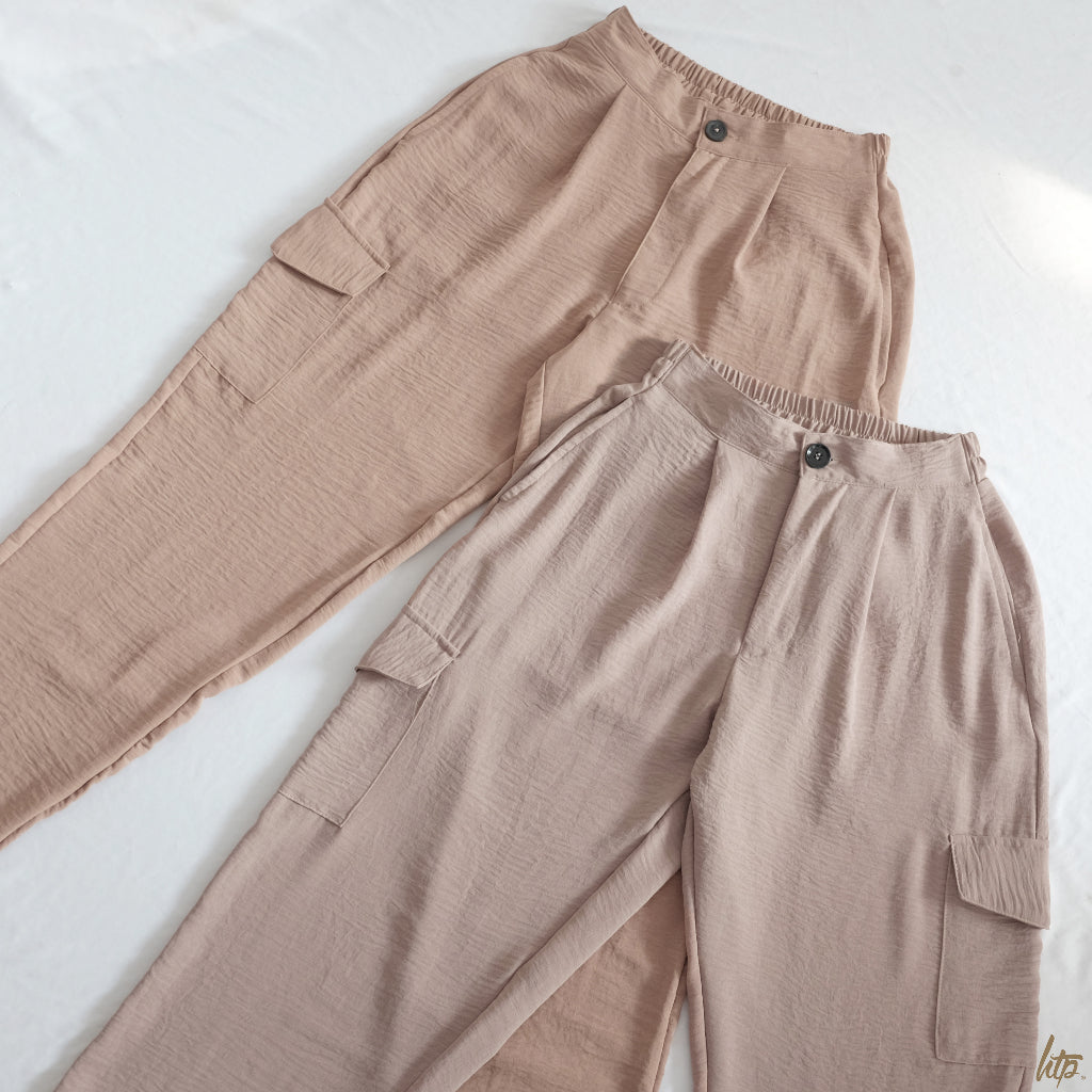 HTP Crinkle Cargo Pants For Women