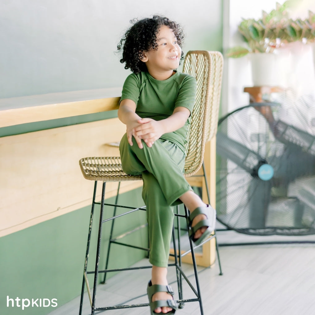 HTP Ribbed Sleepwear Set For Adult And Kids