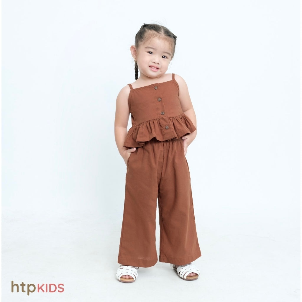 HTP Kids Girl Peplum Top & Pants Set