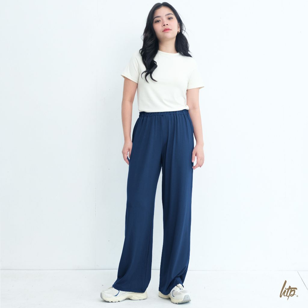 HTP High- Waist Straight Cotton Pants