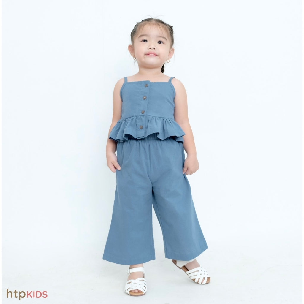 HTP Kids Girl Peplum Top & Pants Set