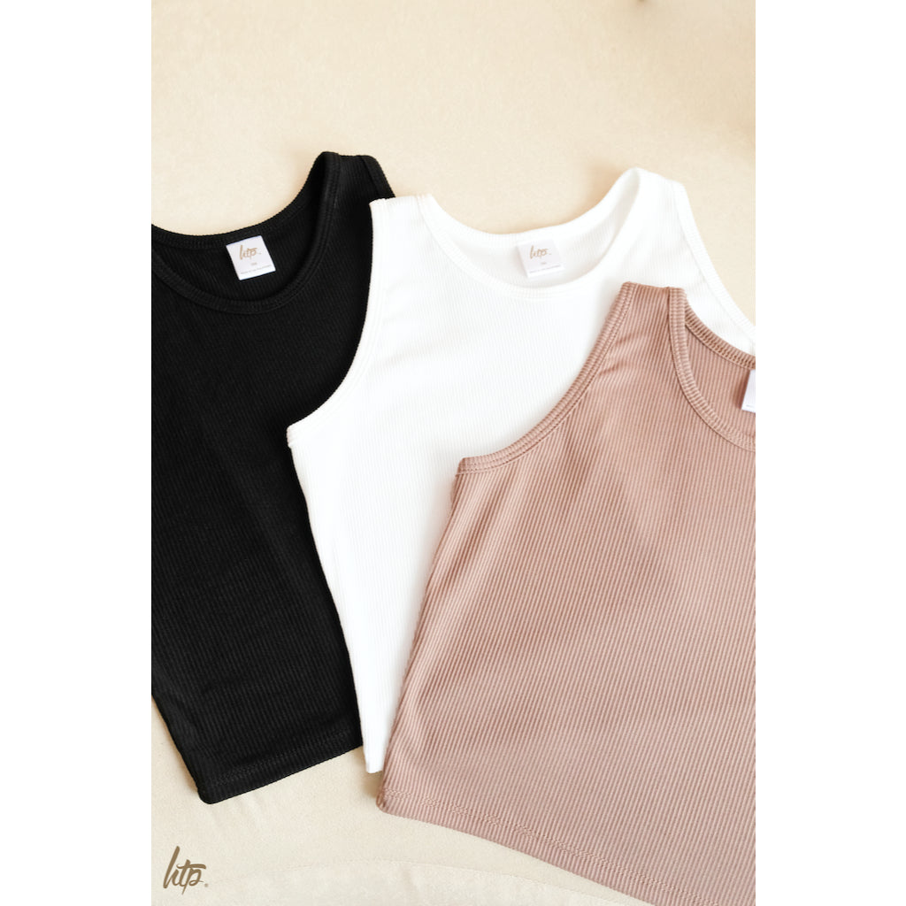 HTP Ribbed Tank Top - Racerback Croptop