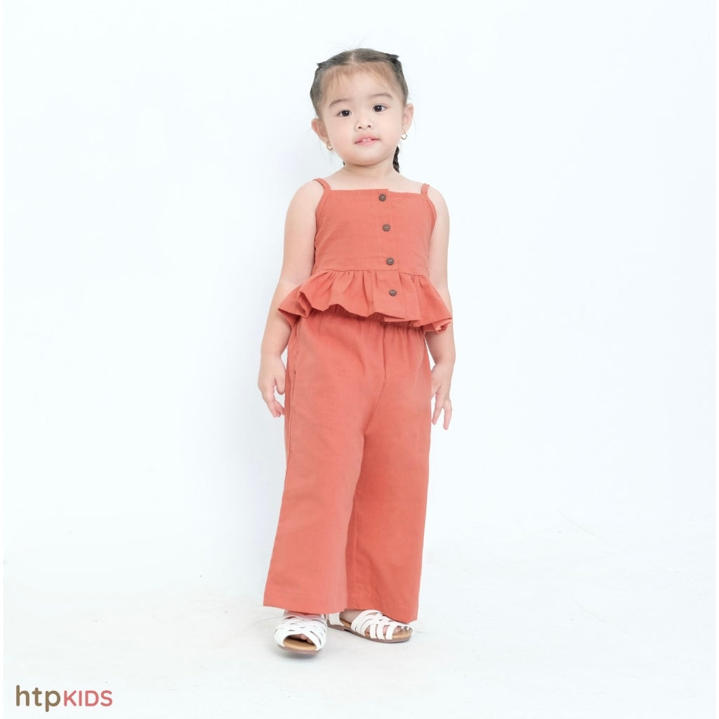 HTP Kids Girl Peplum Top & Pants Set