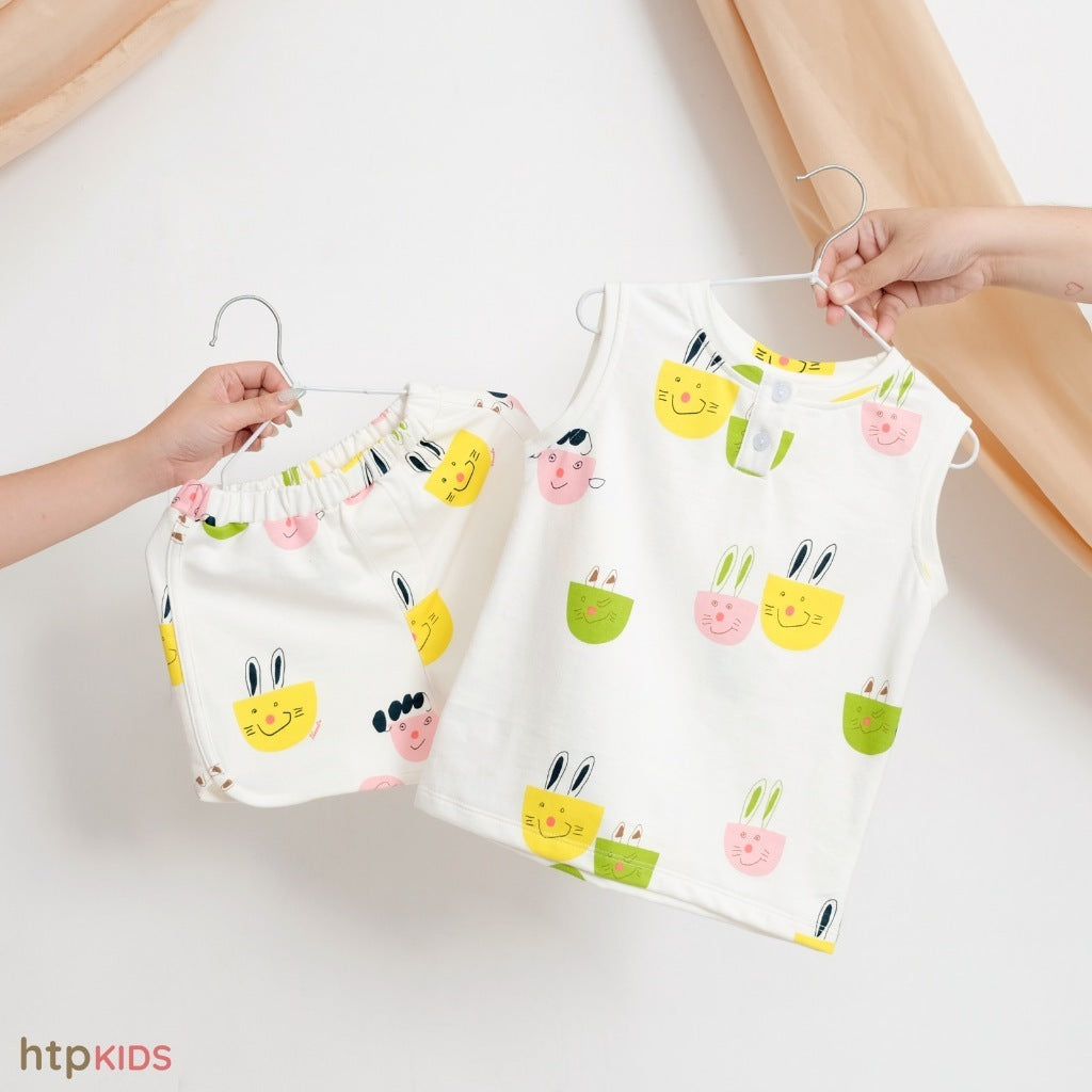 HTP Kids Printed Muscle Tee And Shorts Set