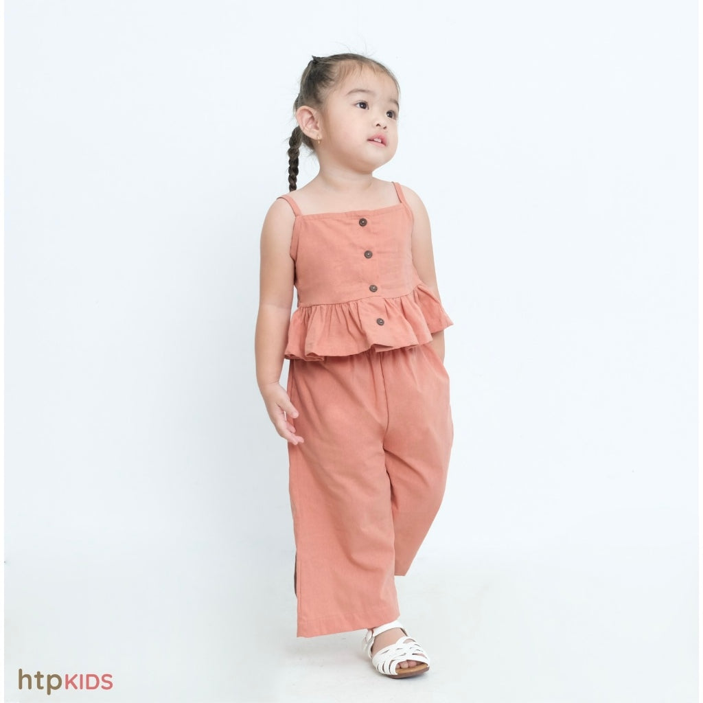 HTP Kids Girl Peplum Top & Pants Set