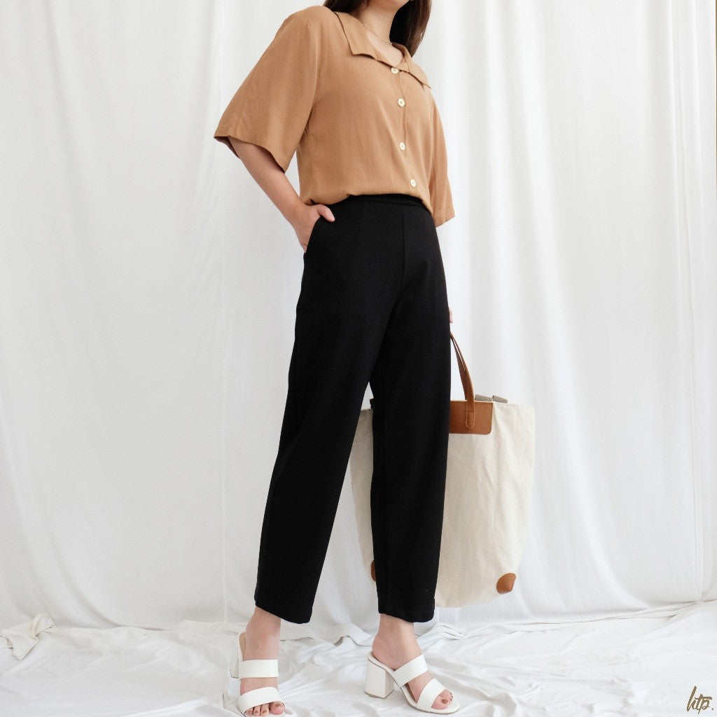 HTP Korean Pull-Up Pocket Trousers For Women