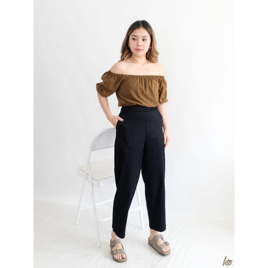 HTP Korean Pull-Up Pocket Trousers For Women